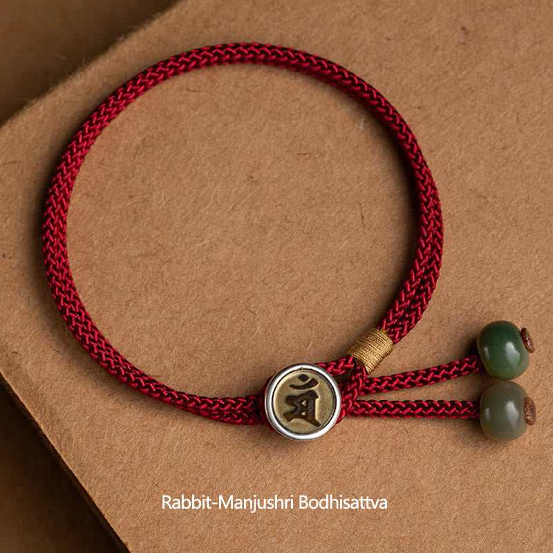 Armband Sternzeichen Talisman Rot Schnur Handgemacht