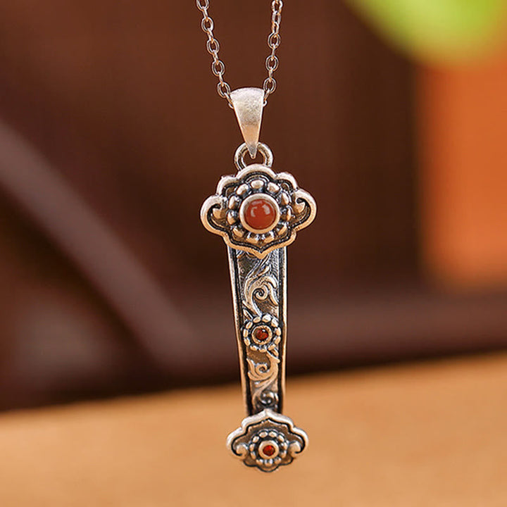 Kette Ruyi Rot Achat Antik Segen