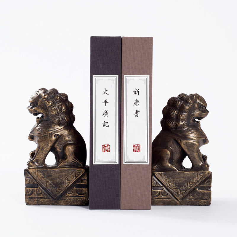 Löwen Figur 2er Set Mut Stärke A Pair of Lions-Brown
