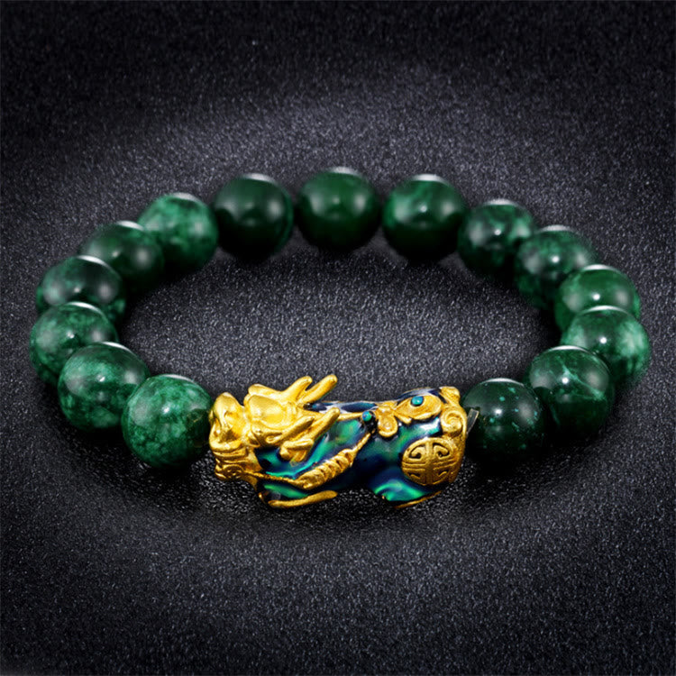 Armband Pixiu Jade "Wohlstand Schutz Glück"