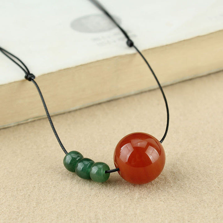 Kette Roter Achat Aventurin – Gelassenheit