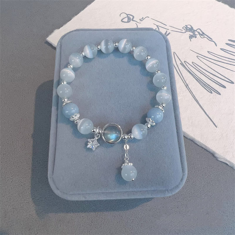Armband Mondstein Katzenauge - Schutz Support