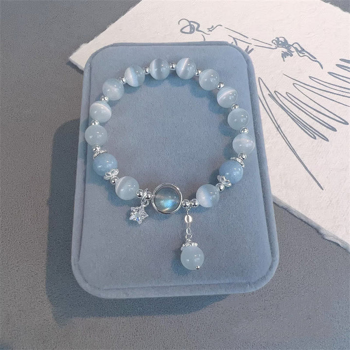 Armband Mondstein Katzenauge - Schutz Support