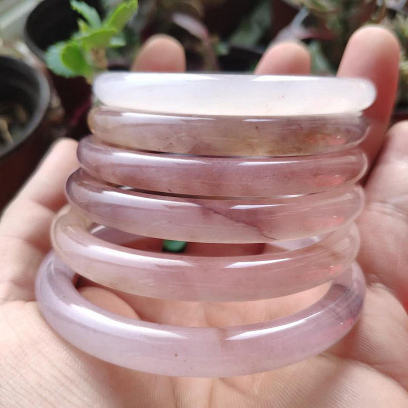 Armband Lila Jade - Glück Schutz Bangle