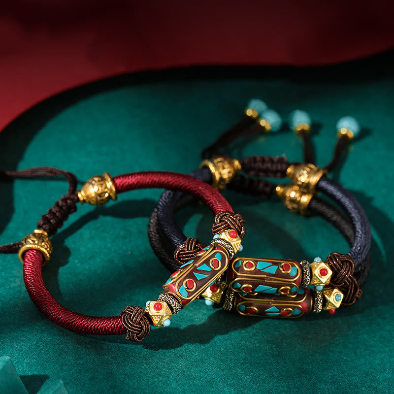 Tibetisches Armband Türkis Om Mani Padme Hum Stärke eleganter Schmuck