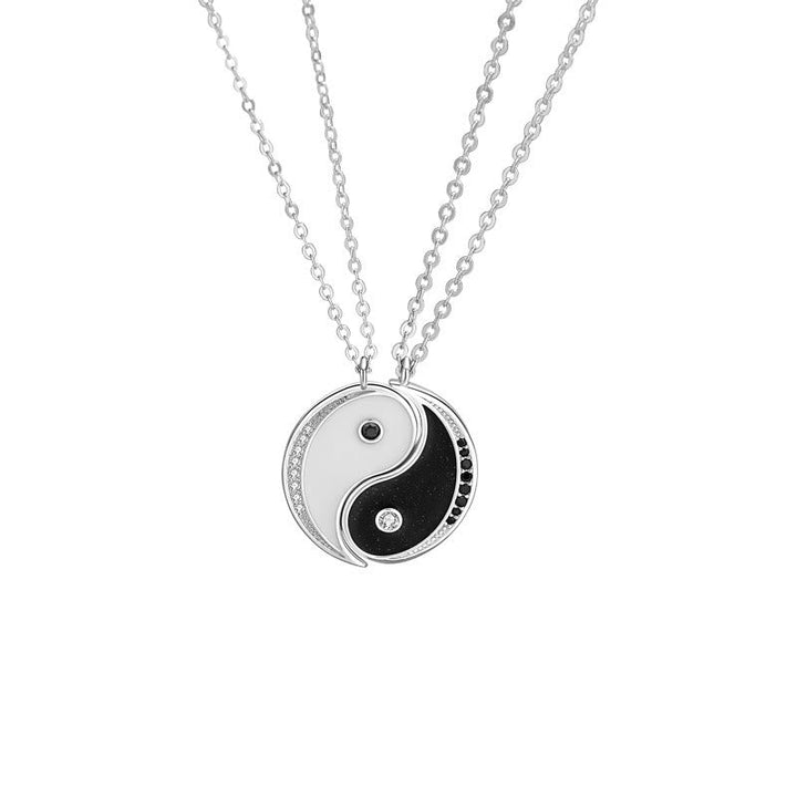 Kette Sterlingsilber Yin Yang Schmuck Rund