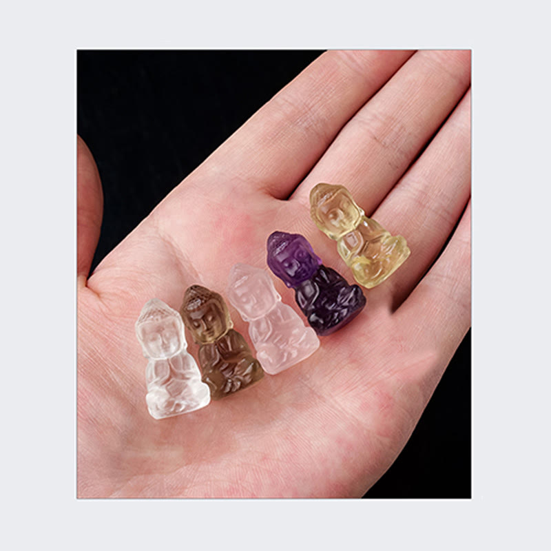 Amethyst Buddha Anhänger Kristall Harmonie mini
