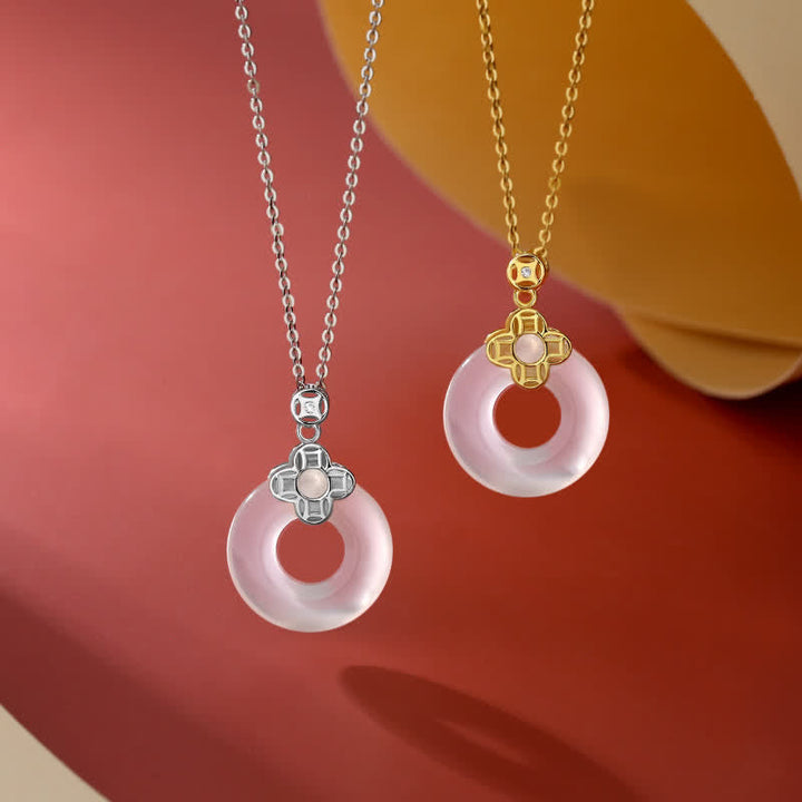 Kette Chalcedon Mnze Sterlingsilber – Frieden