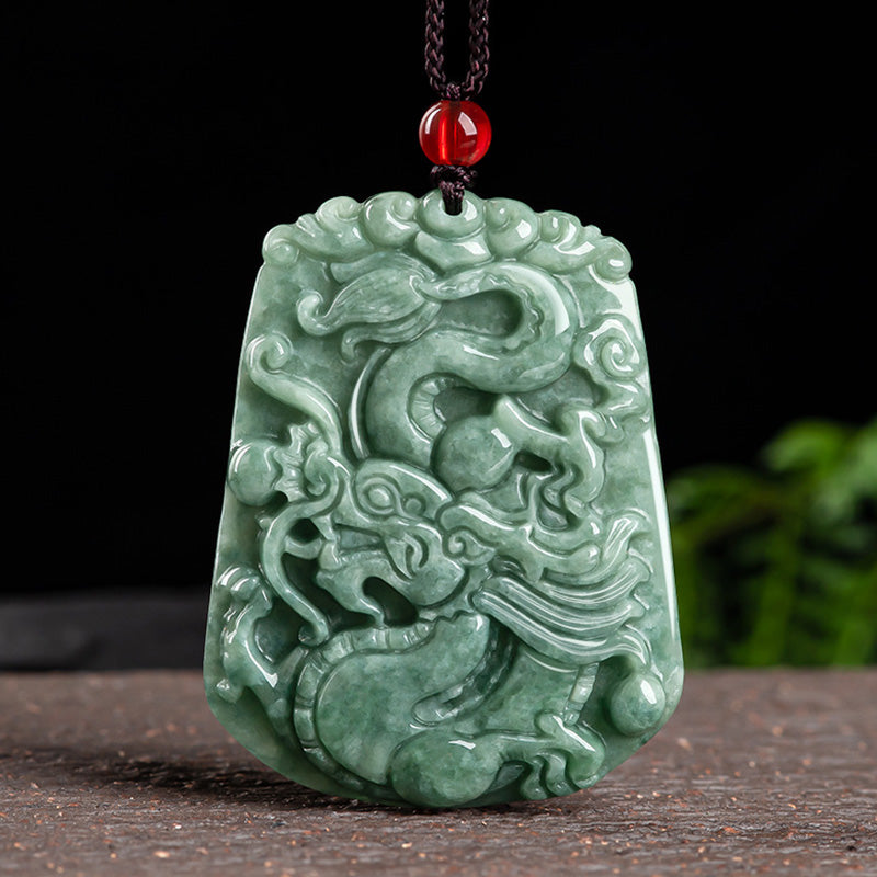 Anhänger Kette Jade Drachen Tierkreis – Stärke