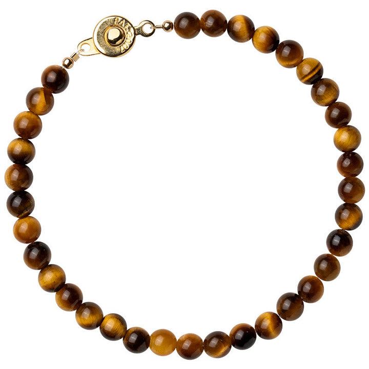 Armband Tigerauge – Schutz & Mut braune Perlen Verschluss Flachaufnahme