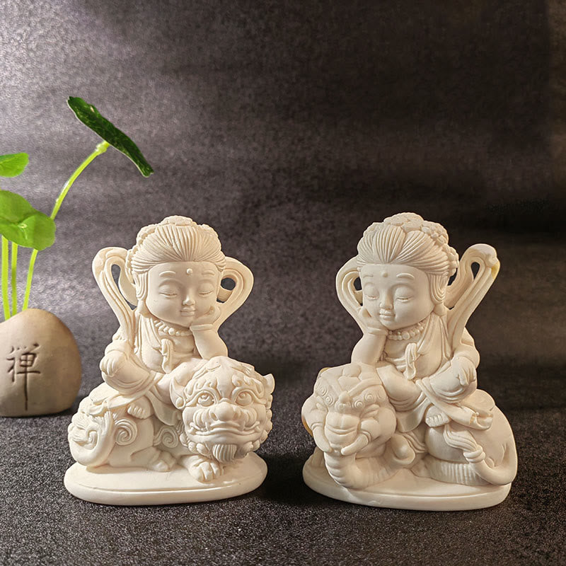 Kwan Yin Avalokitesvara 2er-Set Manjusri & Samantabhadra