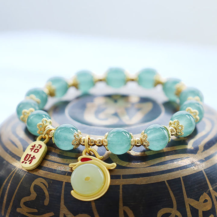 Armband Drachenjahr - Aventurin Achat "Glück"