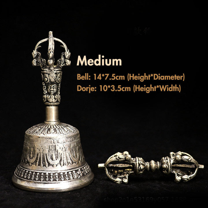 Meditation Mit Klangschale Glocke Dorje Silber / Mittel