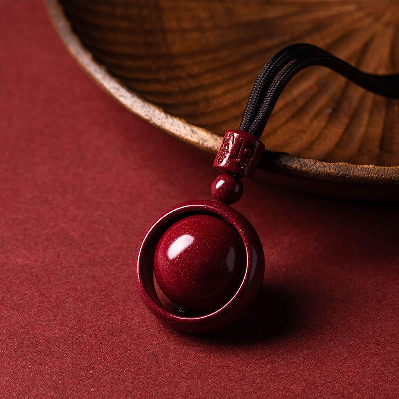 Rote Zinnober PiXiu Kette mit Edelstein Glück Segen Anhänger elegant.