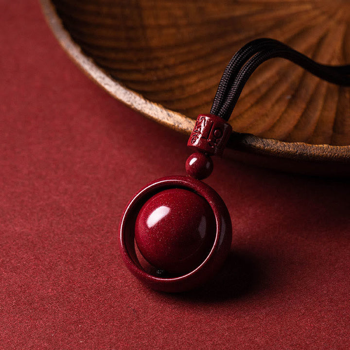 Rote Zinnober PiXiu Kette mit Edelstein Glück Segen Anhänger elegant.