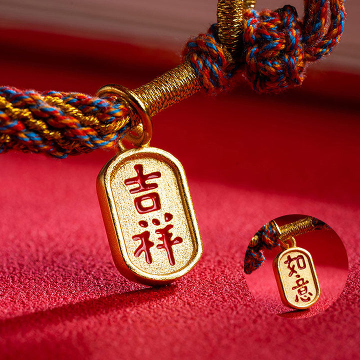 Armband Om Mani Padme Hum Multicolored auf rosa Hintergrund elegant.