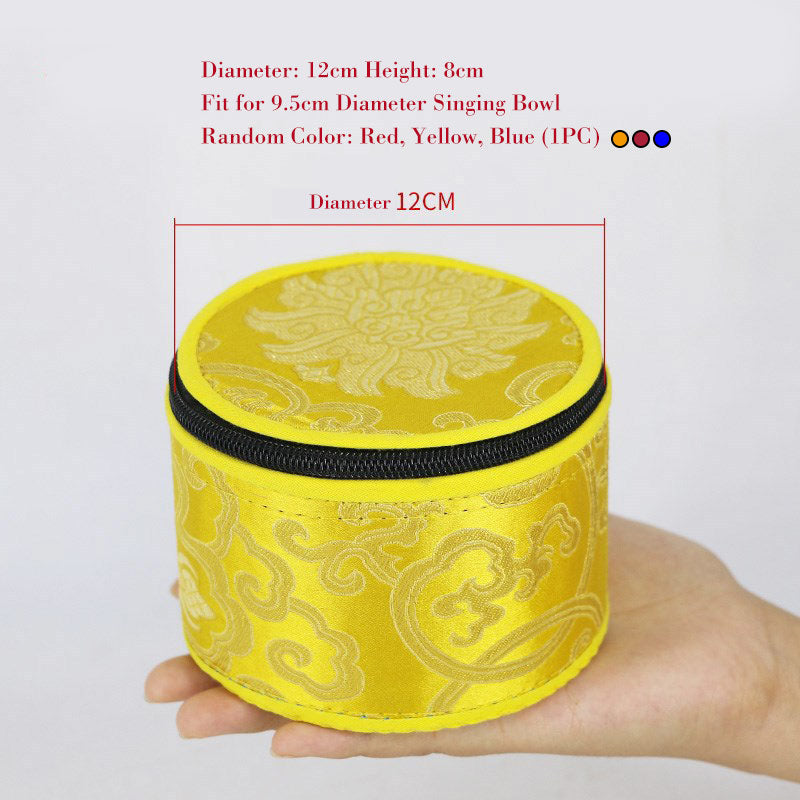 Klangschalen Aus Tibet Tasche Reißverschluss 12 cm (Zufallsfarbe)