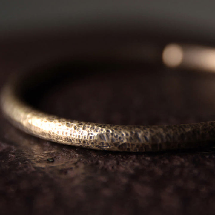 Armband Kupfer – Balance Harmonie strukturiertes Design Nahaufnahme Detail