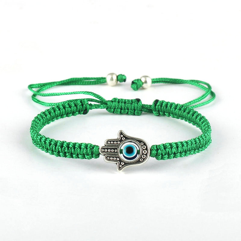 Schutzarmband Hamsa Symbol Evil Eye Schnur
