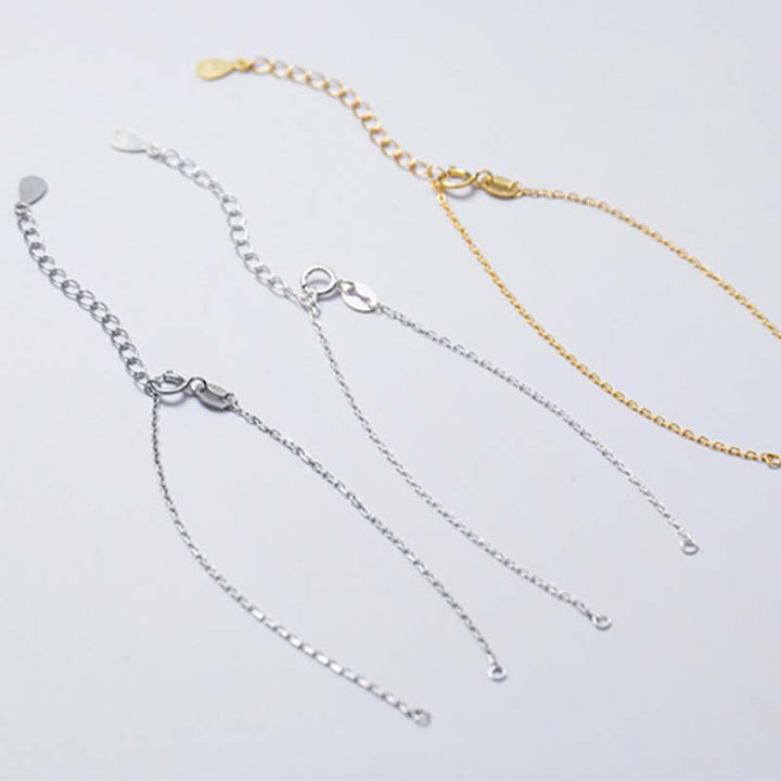 Silber Armbänder 925 Silber mehrere Farben Kettenglieder elegant.