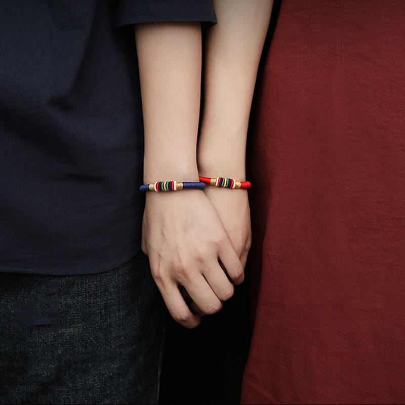 Armband Fünf Elemente – Glück & Energie bunte Perlen Handgelenk Freundschaft