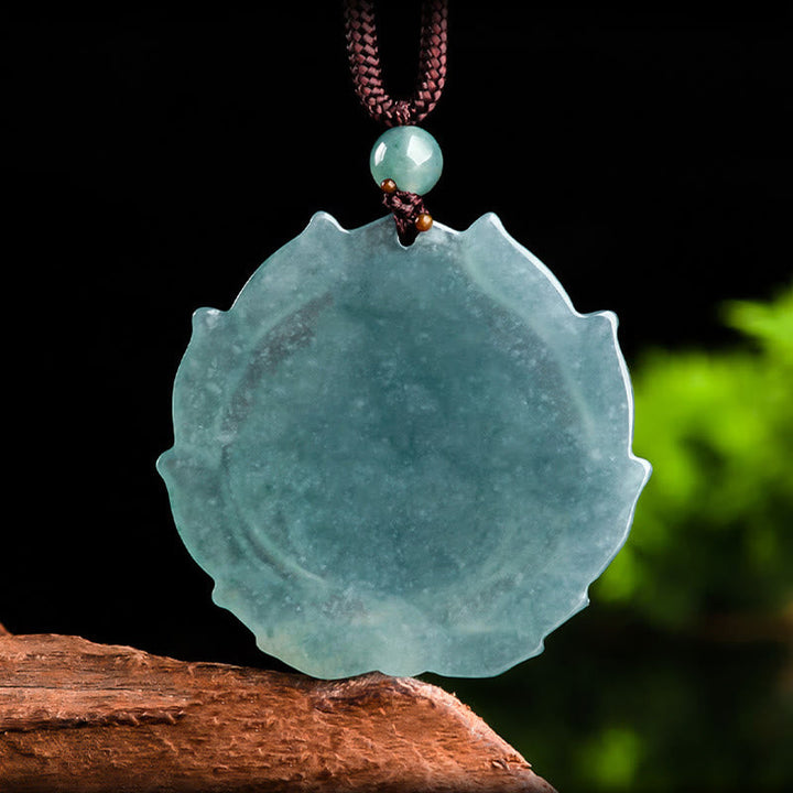 Kette Grüne Jade Lachender Buddha Anhänger
