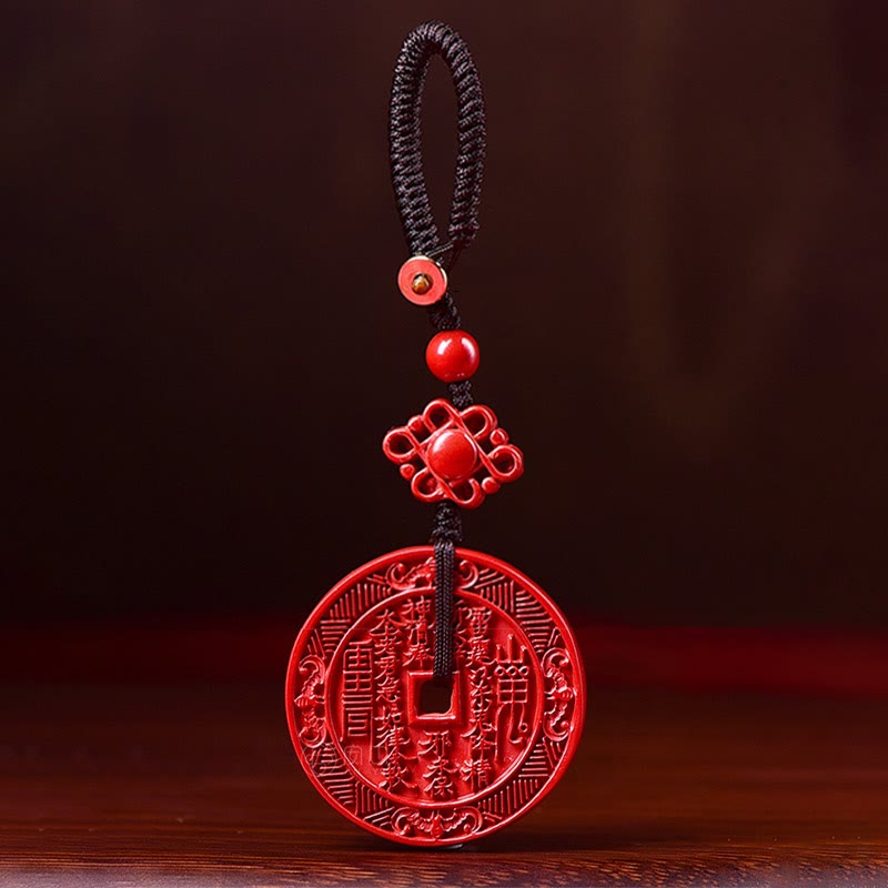 Zinnober Kette Perle Rot Segen