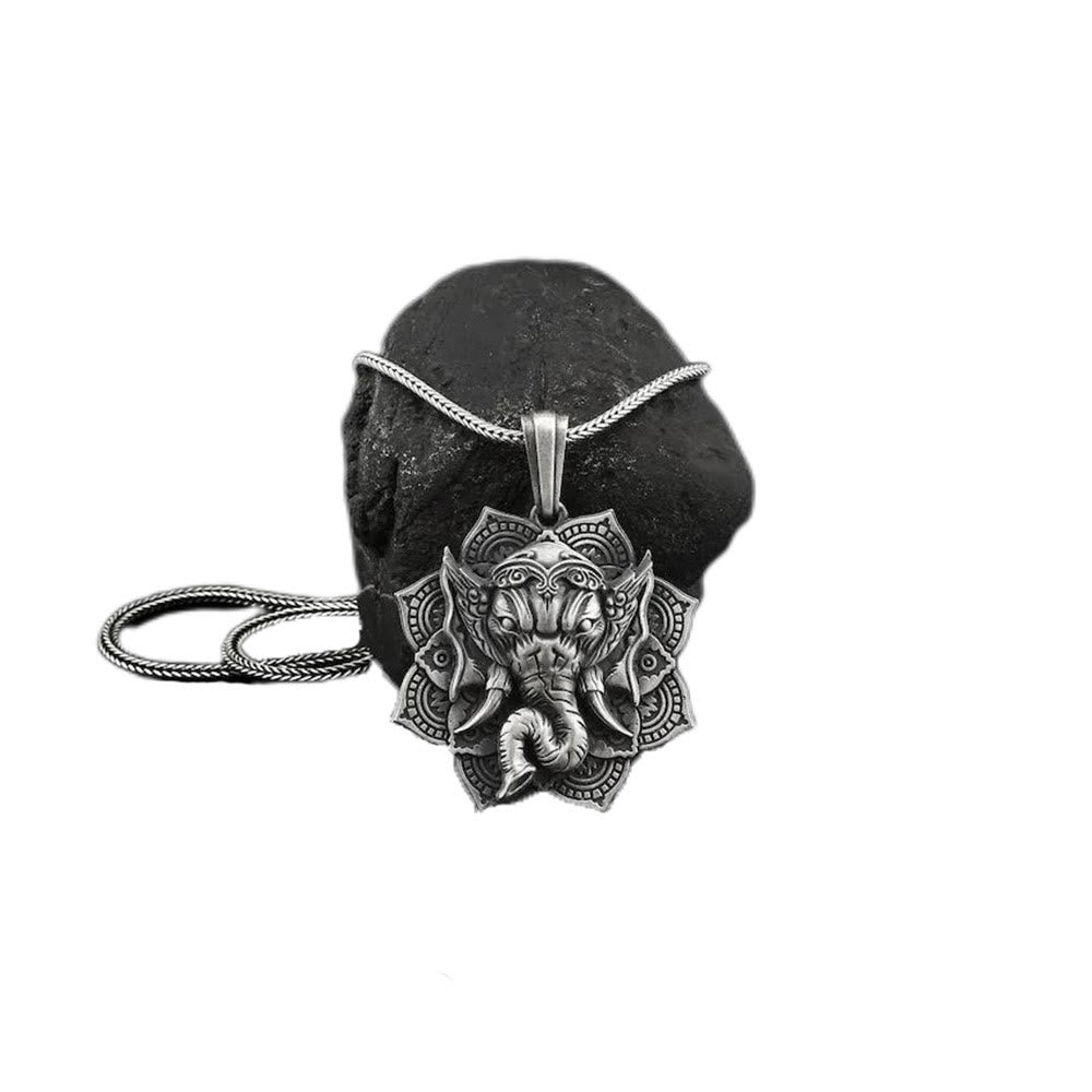 Ganesha Schutz Kette Zinn Elefant Hinduismus