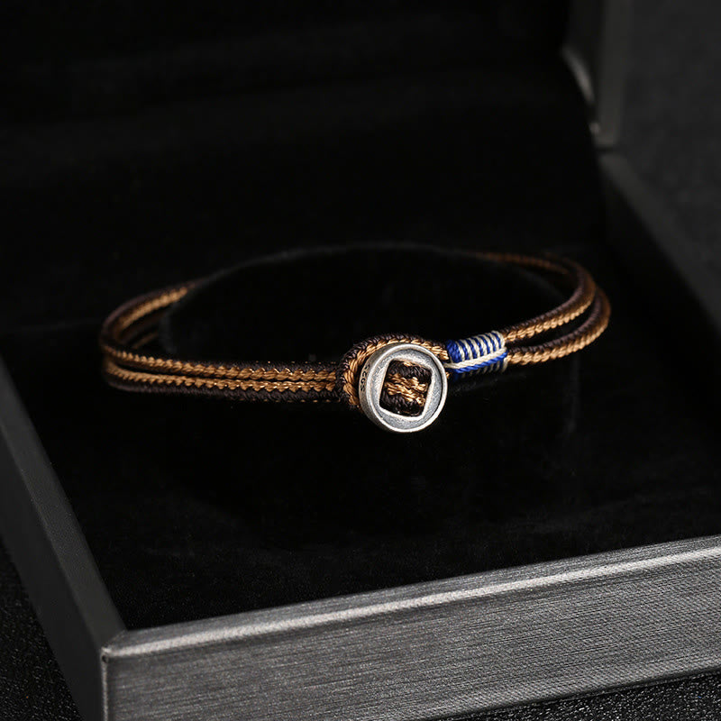 Armband 925 Silber - Schutz Knoten Geflochten