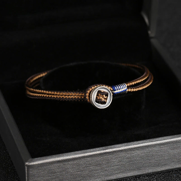 Armband 925 Silber - Schutz Knoten Geflochten