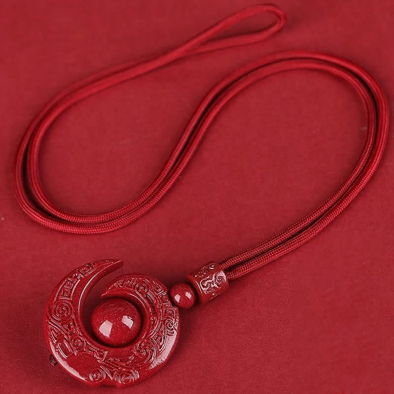 Rote Kette Anhänger Glücksstein Meditation Schutz