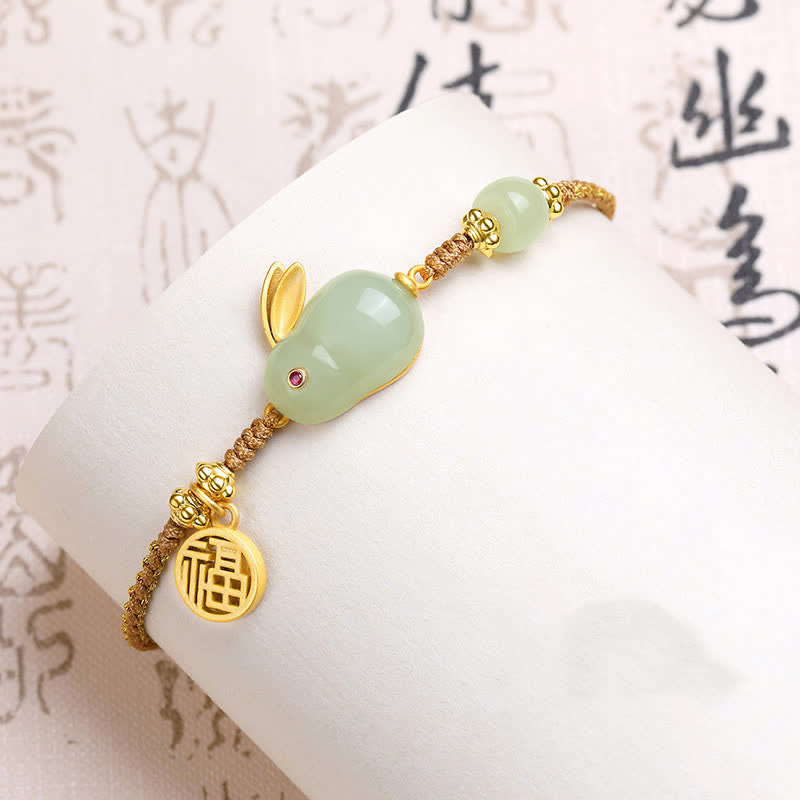 Armband Hetian Jade Hase - Glück Segen Wohlstand