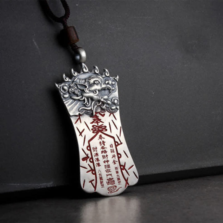 Kette Jade Pixiu Silber Anhänger