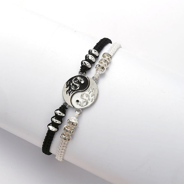 Armband Yin Yang Drachen Partner Set 2er