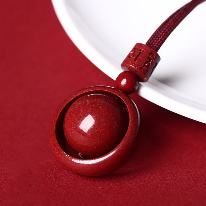 Rote Zinnober PiXiu Kette mit Edelstein Glück Segen Anhänger elegant.