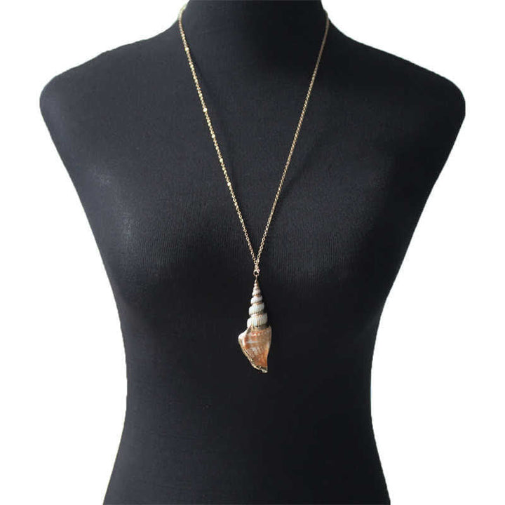 Kette Shankha Schmuck Naturmuschel Glück Anhänger