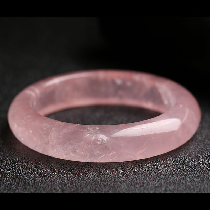 Armband Rosenquarz – Liebe Energie eleganter Naturstein glänzend poliert