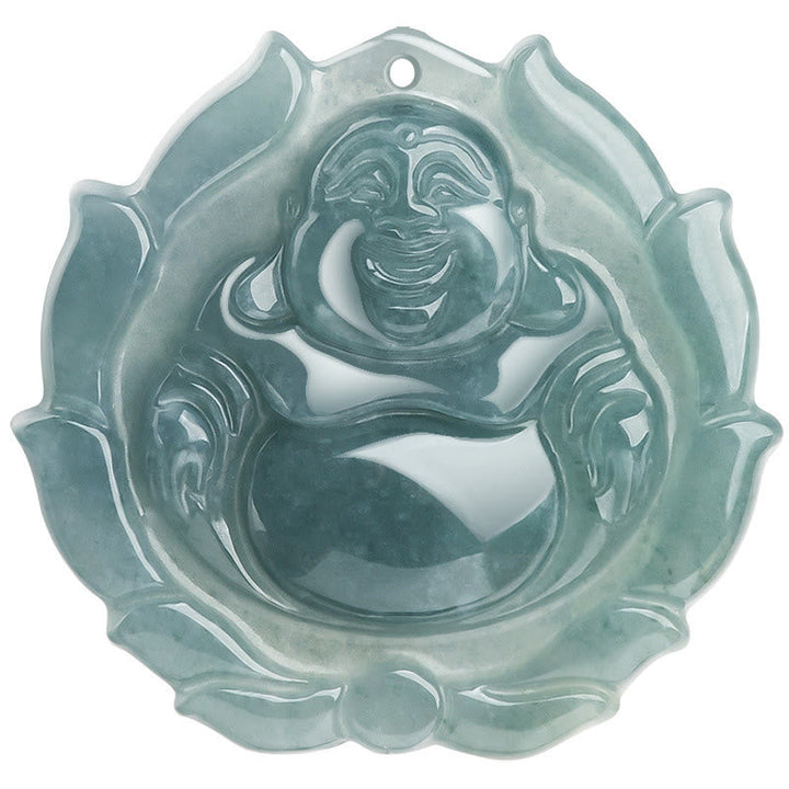Kette Grüne Jade Buddha Glück Schutz