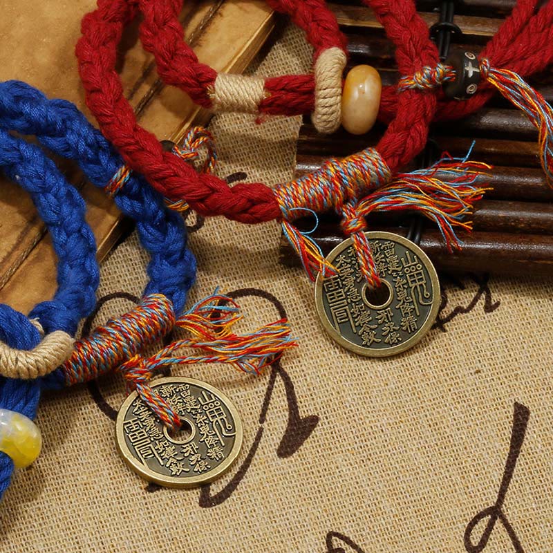 Rotes und blaues Armband Berg Ghosts Spend Money Münzanhänger