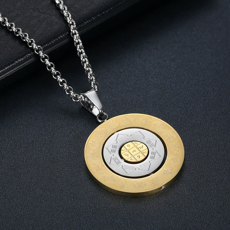 Kette Kristall Bagua Amulett Acht Diagramme