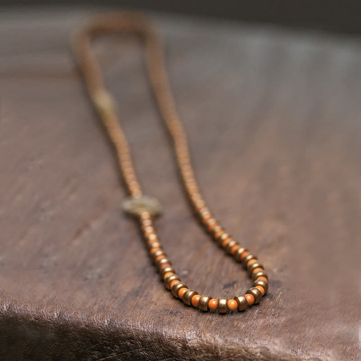Armband Kupfer – Wohlstand Stärke mit Lederband elegant getragen