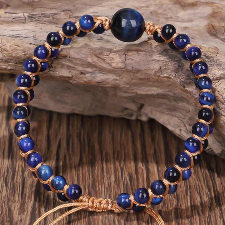Armband Blaues Tigerauge - Fokus Mut & Klarheit