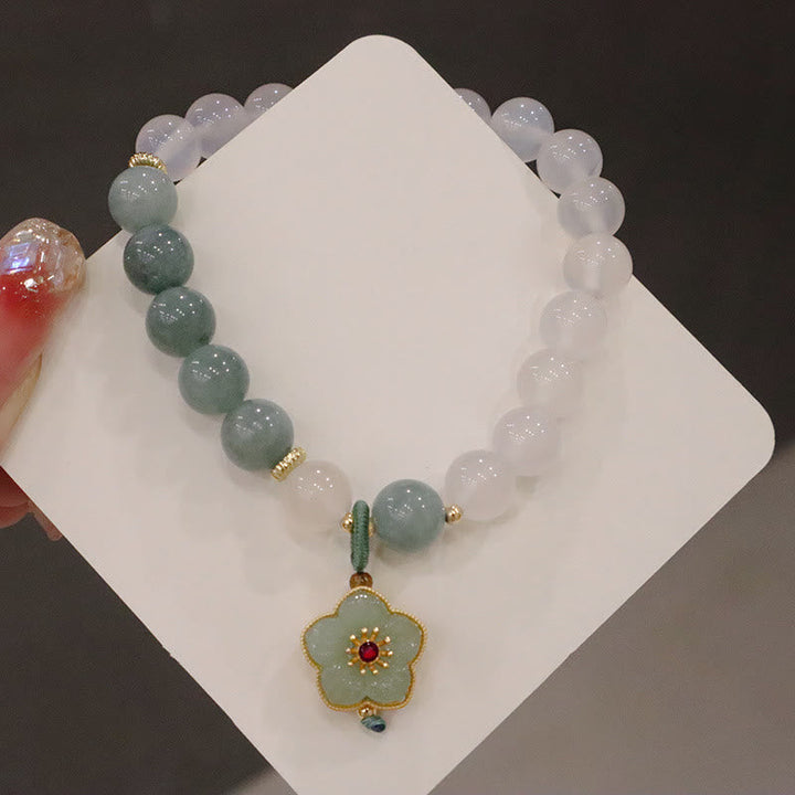 Armband Achat Jade Lotus – Schutz & Frieden