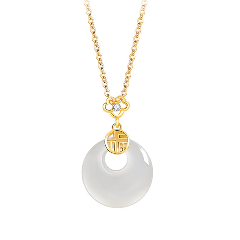 Kette Achat Pendant Goldkette Harmonie Glück