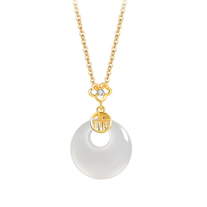 Kette Achat Pendant Goldkette Harmonie Glück