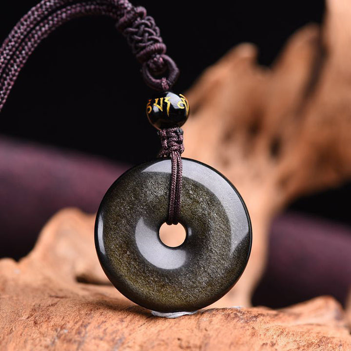 Kette Obsidian Ring – Schutz & Stärke