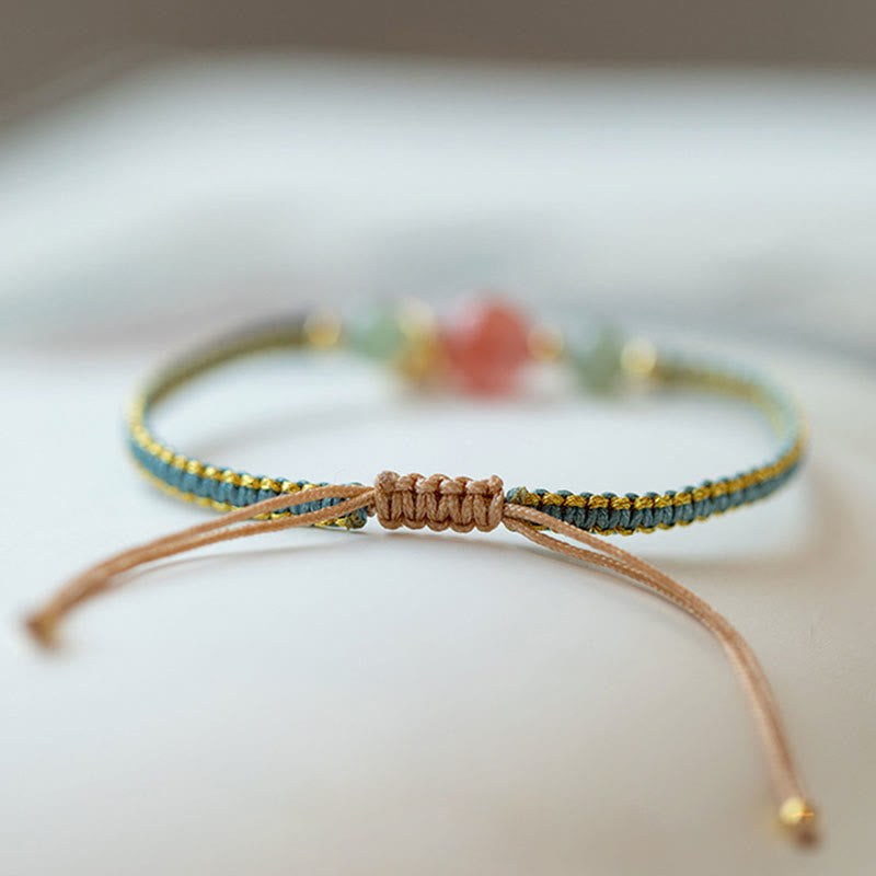 Armband Roter Achat Jade Lotus - Selbstvertrauen & Ruhe