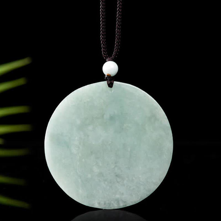 Jade Kette Ball Anhänger Grün