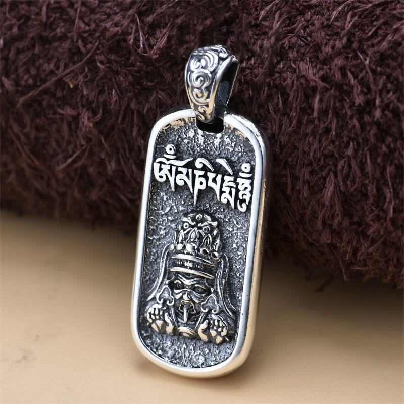 Kette Sterlingsilber, Anhänger, Buddhismus, Tibetisch, Silber