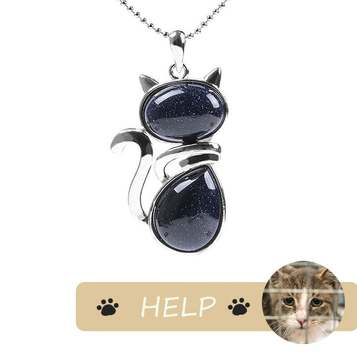 Kette Kristall Katze – Schutz & Glück | Zen Spirit